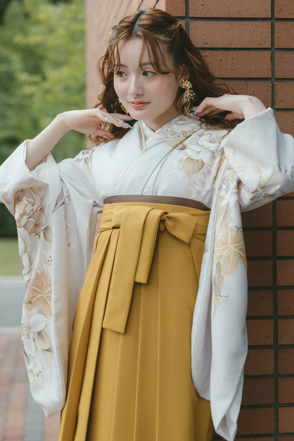 金茶と白ゆり ホワイト x からし