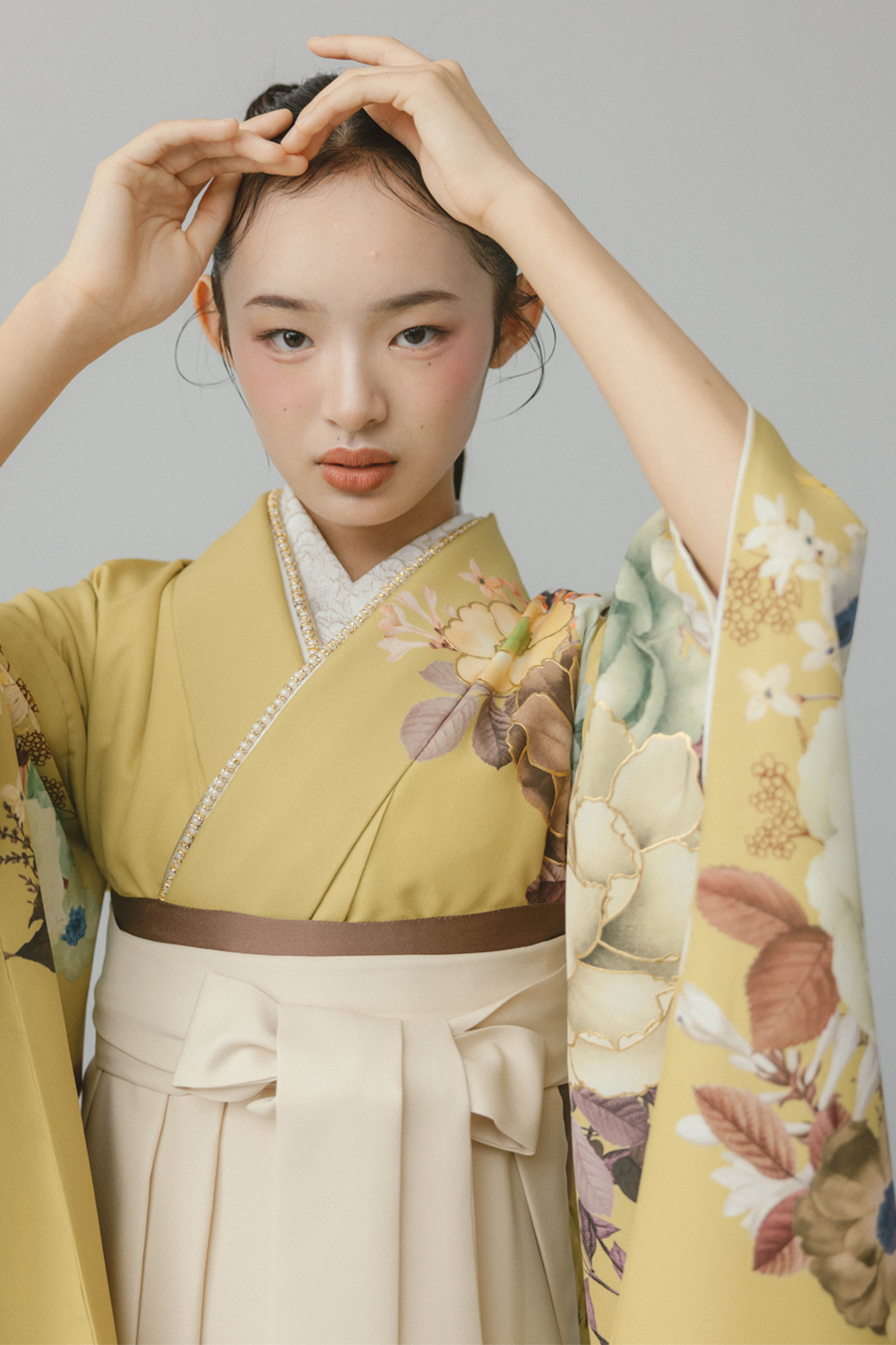 金彩×華　からし x パールホワイト